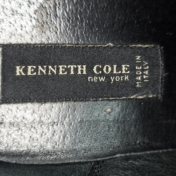 Kenneth Cole Men\'s 9 W Red Ellingwood Oxfords Square Toe Lace Up Made In Italy